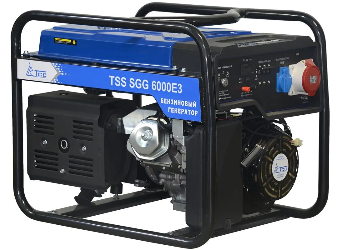 Бензиновый генератор ТСС SGG 6000 E3 (новая модель)