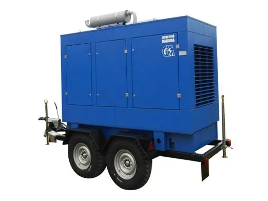 Дизельный генератор ССМ ЭД-120С-Т400-РПМ2 (Marelli) на шасси с АВР