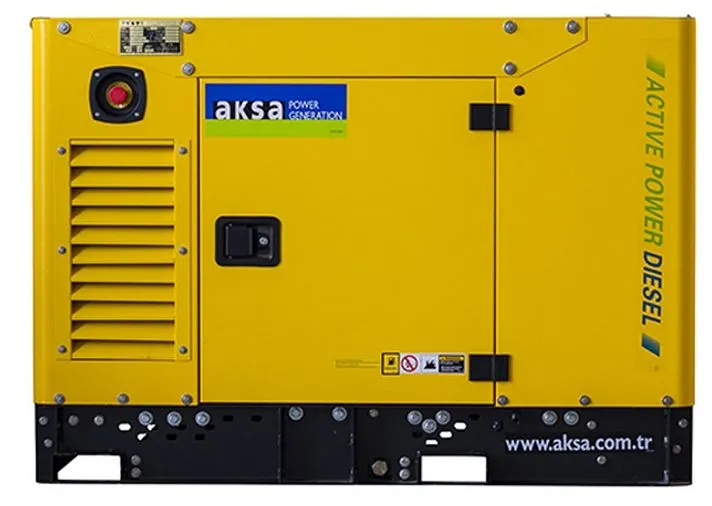 Дизельный генератор Aksa APD 13A в кожухе