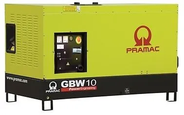 Дизельный генератор Pramac GBW 10 P 3 фазы в кожухе с АВР