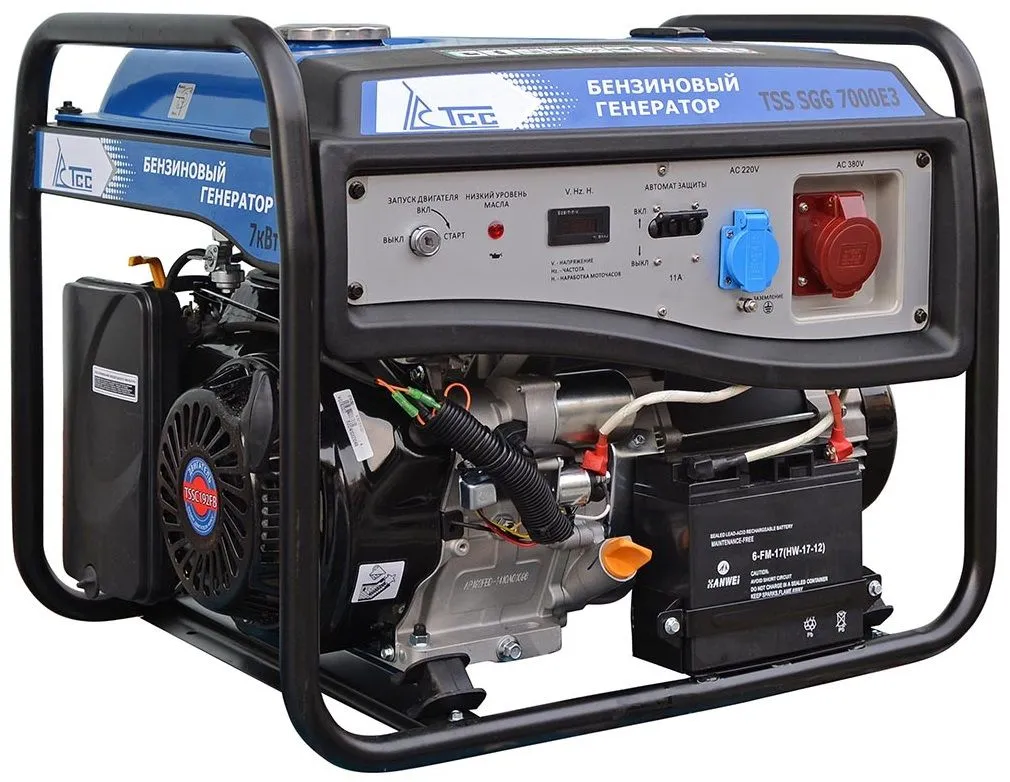 Бензиновый генератор ТСС SGG 7000 E3 (новая модель) с АВР
